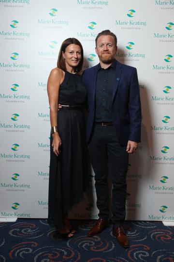 Sara and Terrence Langley at the Marie Keating Foundation Celebrity Golf Classic. Picture: Jason Clarke