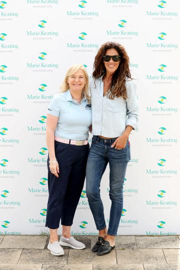 Pictured were Linda Keating and Glenda GIlson at The 2019 Marie Keating Foundation Celebrity Golf Classic. Picture: Jason Clarke