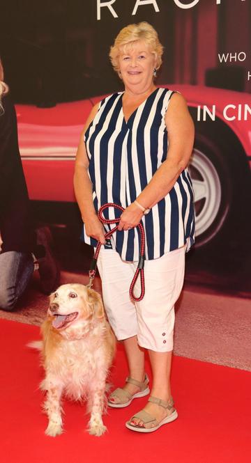 Lillian Hunt with Daisey  at the special preview screening of The Art of Racing in the Rain at the Odeon Cinema in Point Square,Dublin .
Pic Brian McEvoy Photography