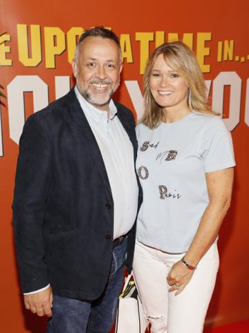 Cormac and Sarah Kelly at the Multimedia Screening of Once Upon A Time In Hollywood at the Stella Theatre, Rathmines, in cinema August 14th. Photo: Kieran Harnett