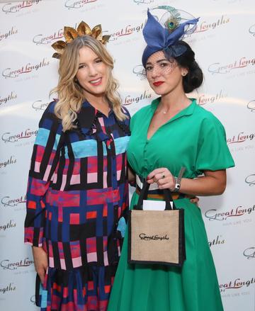 Pictured last night at the Great Lengths – The Mane Event at HOUSE Dublin, Leeson Street after the Dublin Horse Show were, from left, Elle Gordon and Eimear Cassidy. PHOTO: Mark Stedman