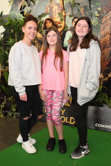 Orla Maguire, Summer Geoghegan and Toni O'Rourke at the special preview screening of Dora and the Lost City of Gold at the Odeon Cinema in Point Square,Dublin.
Pic Brian McEvoy Photography