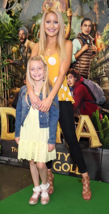Kerri-Nicole Blanc and Kayla Blanc  at the special preview screening of Dora and the Lost City of Gold at the Odeon Cinema in Point Square,Dublin.
Pic Brian McEvoy Photography