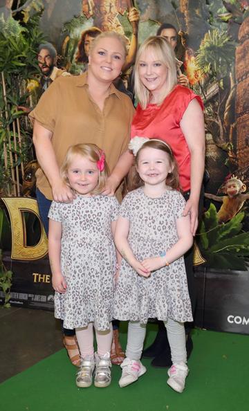 Niamh Sherwin, Clare Sherwin, Lily Murray and Erinn Malone  at the special preview screening of Dora and the Lost City of Gold at the Odeon Cinema in Point Square,Dublin.
Pic Brian McEvoy Photography