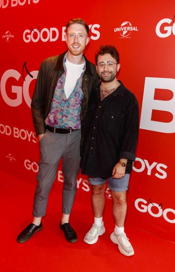 Seamus Clancy and Conor Merriman pictured at a special preview screening of Good Boys at the Light House Cinema, Dublin.  Picture: Andres Poveda