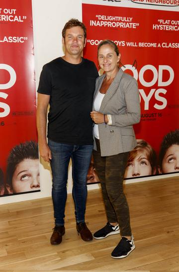 Johnny Carroll and Debbie O'Donnell pictured at a special preview screening of Good Boys at the Light House Cinema, Dublin. Picture: Andres Poveda