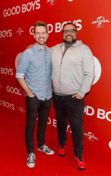 Brian Sheehan and Rory Cashin pictured at a special preview screening of Good Boys at the Light House Cinema, Dublin. Picture: Andres Poveda