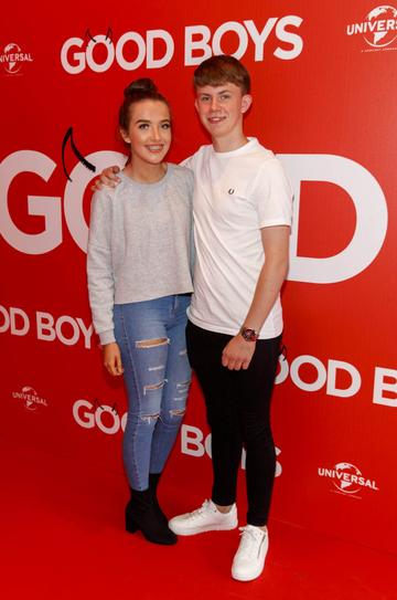 Sophie Walsh and Nathan Mooney pictured at a special preview screening of Good Boys at the Light House Cinema, Dublin. Picture: Andres Poveda