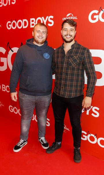 Conor McCann and Rob Quinn pictured at a special preview screening of Good Boys at the Light House Cinema, Dublin. Picture: Andres Poveda