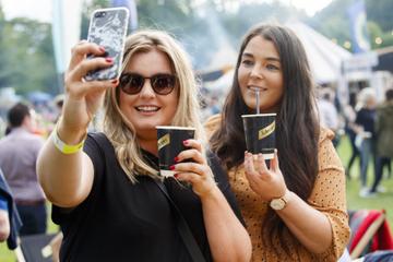 Laura Ryan and Jennifer Carbury at the Schweppes #UltimateMixer Sessions at The Big Grill festival in Herbert Park, Dublin, where guests sipped on expertly crafted cocktails and enjoyed live music mixes from Irish bands and DJs. Picture: Andres Poveda