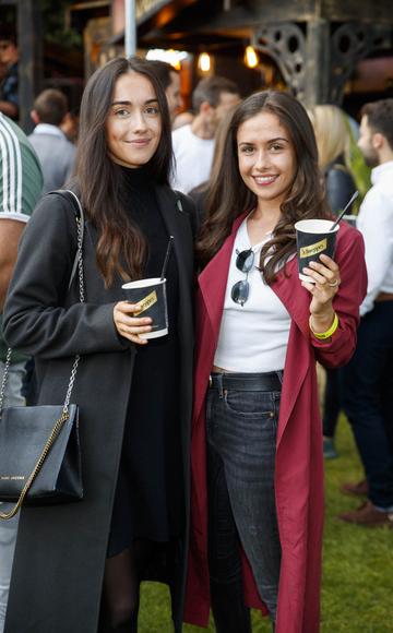 Maeve and Orna Brassil at the Schweppes #UltimateMixer Sessions at The Big Grill festival in Herbert Park, Dublin, where guests sipped on expertly crafted cocktails and enjoyed live music mixes from Irish bands and DJs. Picture: Andres Poveda