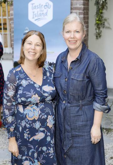Gísele Mansfield and Maureen Bergin at the launch of Taste the Island, a 12 week celebration of Ireland’s seasonal ingredients, adventurous tastes and bold experiences taking place this September, October and November. Photo: Kieran Harnett
