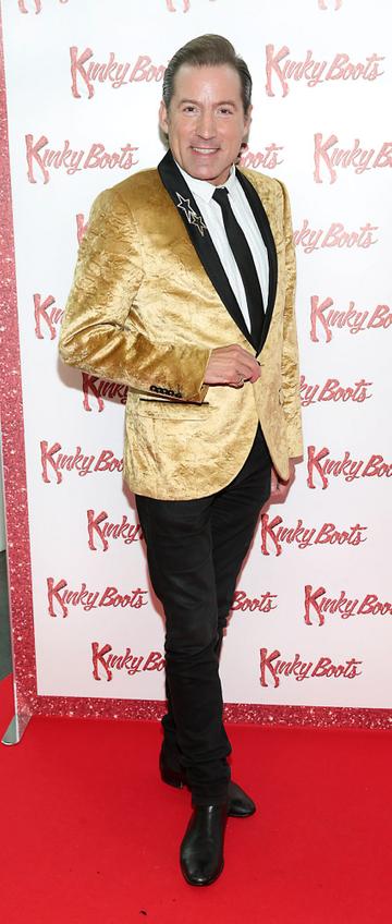 Julian Benson at the opening of the musicalKinky Boots at the Bord Gais Energy Theatre, Dublin.  Picture: Brian McEvoy