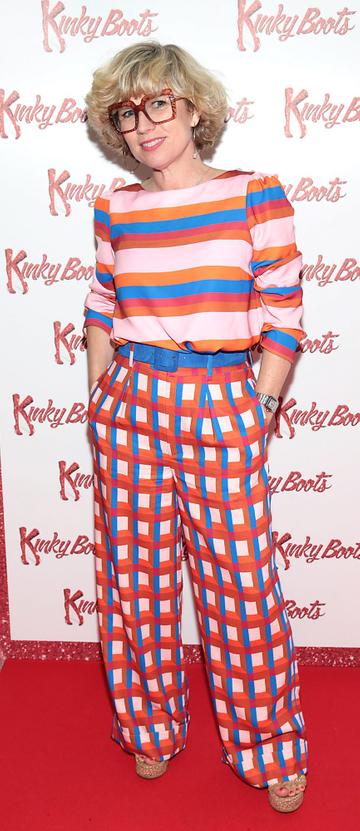 Sonya Lennon at the opening of the musical Kinky Boots at the Bord Gais Energy Theatre, Dublin.  Picture: Brian McEvoy