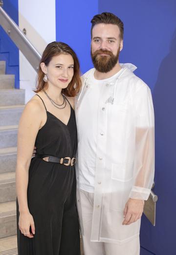Janna Kemperman & Kev Freeney pictured at the launch of The House of Peroni, which is open at the RHA in Dublin until Sunday, 1st September 2019. This year’s residency sees the RHA transformed into a stylish Peroni inspired experience, filled with food, drink and design. www.thehouseofperoni.com Photo: Anthony Woods.