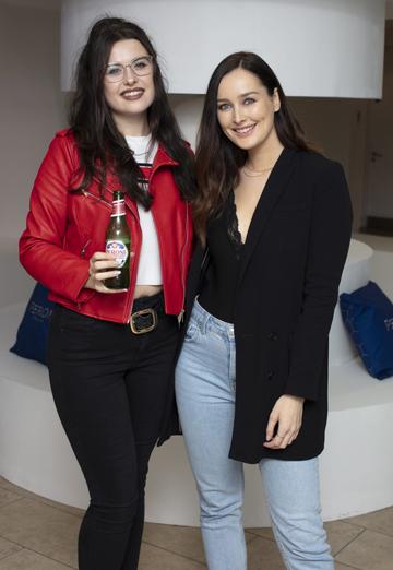 Tori Campbell & Rachel Purcell pictured at the launch of The House of Peroni, which is open at the RHA in Dublin until Sunday, 1st September 2019. This year’s residency sees the RHA transformed into a stylish Peroni inspired experience, filled with food, drink and design. www.thehouseofperoni.com Photo: Anthony Woods.