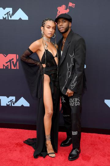 Bianca Leonor Quiñones and 6lack attend the 2019 MTV Video Music Awards at Prudential Center on August 26, 2019 in Newark, New Jersey. (Photo by Dimitrios Kambouris/Getty Images)