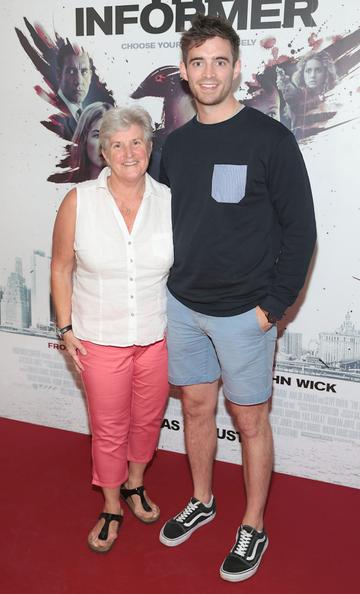 Ciara Collins and Peter Collins at the special preview screening of The Informer at the Lighthouse Cinema Dublin. Pic: Brian McEvoy