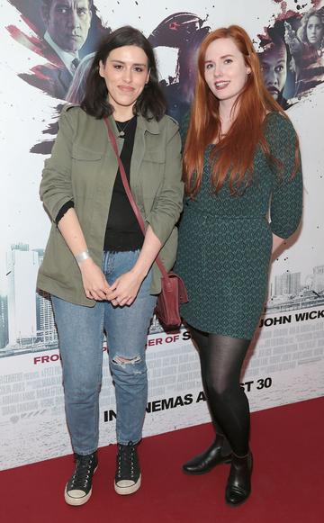 Stephanie Kelly and Saranne Devlin at the special preview screening of The Informer at the Lighthouse Cinema Dublin. Pic: Brian McEvoy