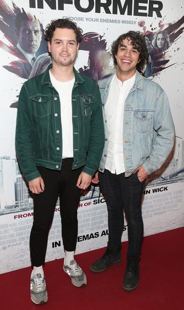 James Marsh and Youssef Quinn at the special preview screening of The Informer at the Lighthouse Cinema Dublin. Pic: Brian McEvoy