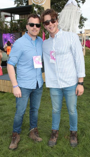 Tim Ahern and Billy Cattell at Three’s Charge &amp; Chill at Electric Picnic at Stradbally, Co. Laois. 

Picture: Brian McEvoy
No Repro fee for one use