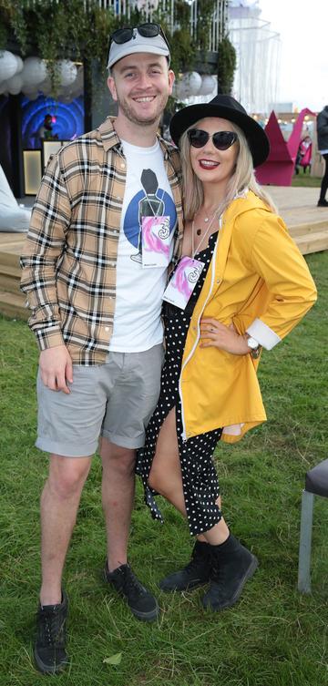 Graham McConnell and Jodie Fitzpatrick at Three’s Charge &amp; Chill at Electric Picnic at Stradbally, Co. Laois. 

Picture: Brian McEvoy
No Repro fee for one use