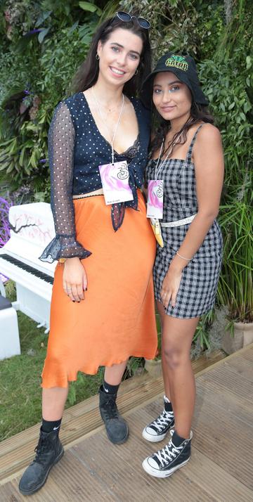 Corina Coughlan and Chata Marie Viglino at Three’s Charge &amp; Chill at Electric Picnic at Stradbally, Co. Laois. 

Picture: Brian McEvoy
No Repro fee for one use