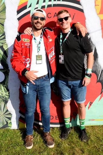 31st August 2019. John O'Donnell and Harry McNulty pictured at Casa Bacardi on day 2 of Electric Picnic.
Photo: Justin Farrelly.