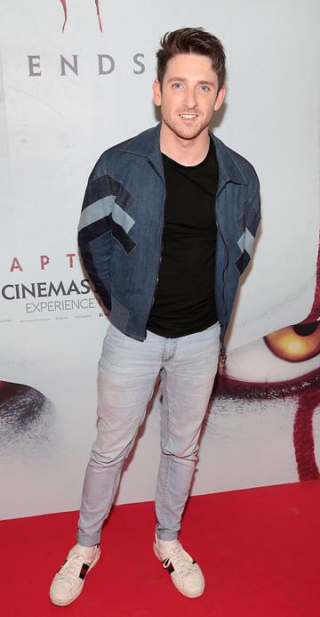 Stephen Byrne at the Irish premiere of IT Chapter 2 at the Odeon Cinema in Point Square, Dublin. Pic: Brian McEvoy