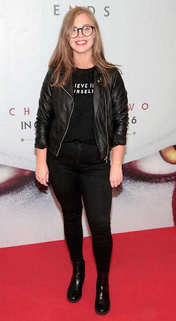 Shannen Keenan at the Irish premiere of IT Chapter 2 at the Odeon Cinema in Point Square, Dublin. Pic: Brian McEvoy.