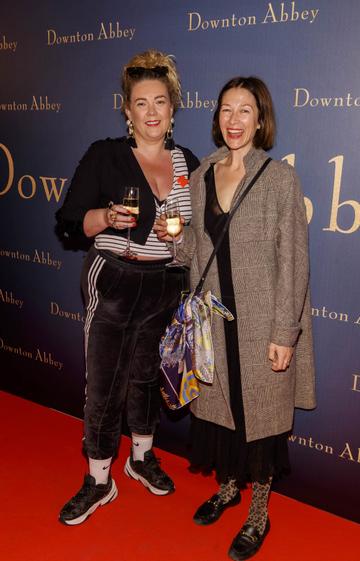 Andrea Horan and Natalie B Coleman pictured at the Universal Pictures Irish premiere screening of DOWNTON ABBEY at The Stella Theatre, Rathmines. Releasing in cinemas across Ireland from this Friday September 13th, starring the original cast, the worldwide phenomenon DOWNTON ABBEY, becomes a grand motion picture event. Picture Andres Poveda