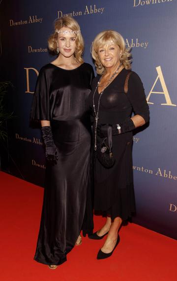Aoibhin Garrihy and mother Clare pictured at the Universal Pictures Irish premiere screening of DOWNTON ABBEY at The Stella Theatre, Rathmines. Releasing in cinemas across Ireland from this Friday September 13th, starring the original cast, the worldwide phenomenon DOWNTON ABBEY, becomes a grand motion picture event. Picture Andres Poveda