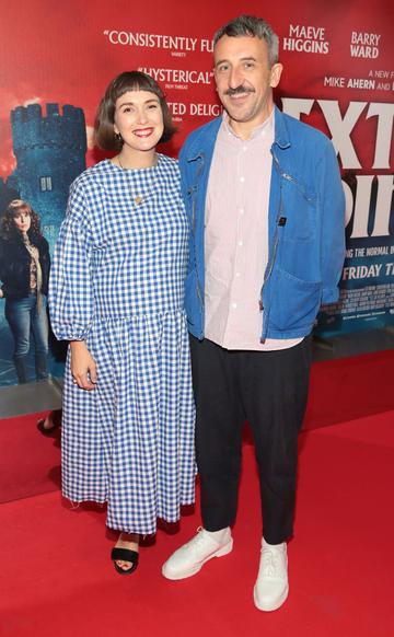 Terri Chandler and Mike Ahern pictured at the special preview screening of Extra Ordinary at the Lighthouse Cinema, Dublin. Pic: Brian McEvoy.
