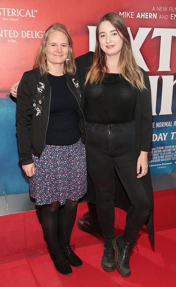 Ruth Treacy and Eithne Fitzsimons  at the special preview screening of Extra Ordinary at the Lighthouse Cinema, Dublin. Pic: Brian McEvoy.

