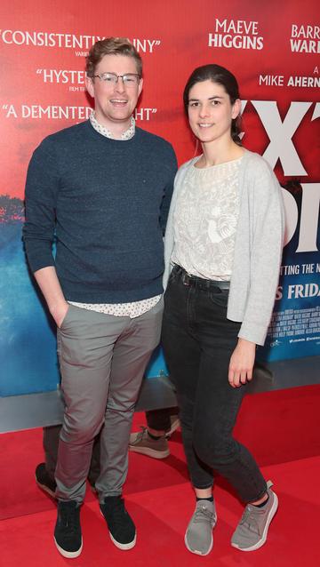 Se Sweeney and Hannah McDonnell at the special preview screening of Extra Ordinary at the Lighthouse Cinema, Dublin. Pic: Brian McEvoy.
