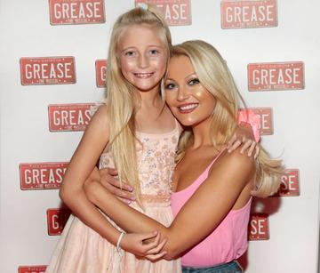 Model Kerri Nicole Blanc and daughter Kayla pictured at the opening night of the musical Grease at the Bord Gais Energy Theatre, Dublin. Pic: Brian McEvoy