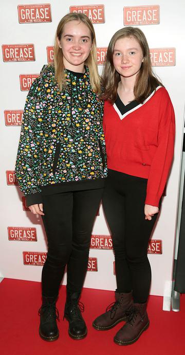 Jill Savage and Tara Savage pictured at the opening night of the musical Grease at the Bord Gais Energy Theatre, Dublin. Pic: Brian McEvoy