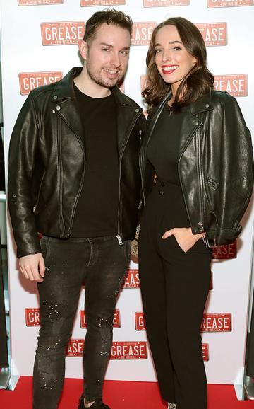 Eamonn McGill and Ciara O Doherty pictured at the opening night of the musical Grease at the Bord Gais Energy Theatre,Dublin.
Pic Brian McEvoy
No Repro fee for one use