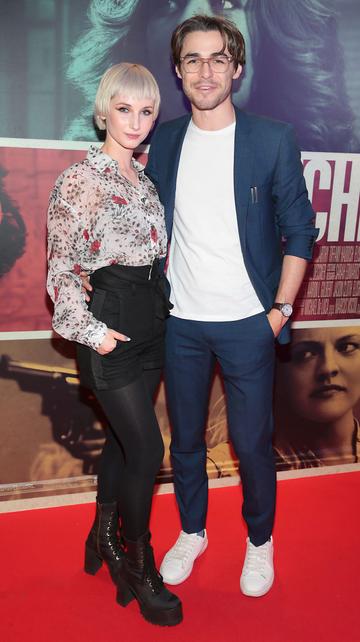 Sara Berger and Vincent O Byrne at the special preview screening of The Kitchen at Cineworld, Dublin. 
Picture: Brian McEvoy

