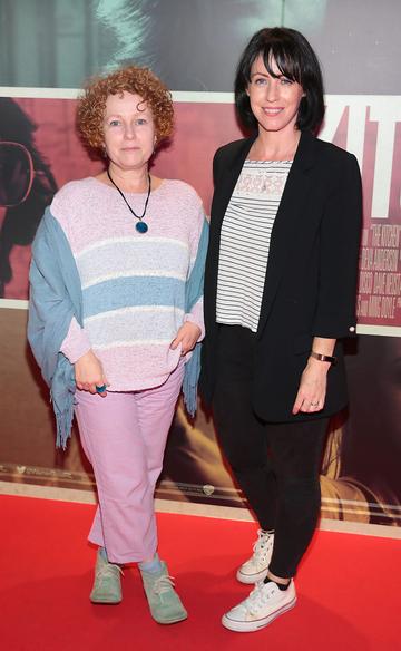Ally Ni Chiarain anf Maura Foley at the special preview screening of The Kitchen at Cineworld, Dublin. 
Picture: Brian McEvoy

