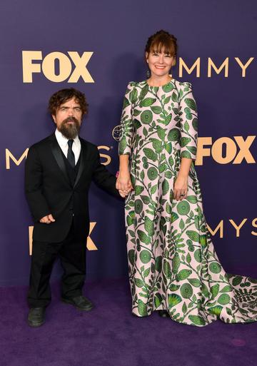 Peter Dinklage (L) and Erica Schmidt attend the 71st Emmy Awards at Microsoft Theater on September 22, 2019 in Los Angeles, California. (Photo by Matt Winkelmeyer/Getty Images)
