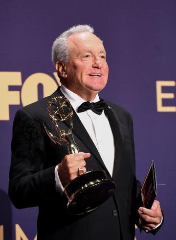 Producer Lorne Michaels poses with the Outstanding Variety Sketch Series award for "Saturday Night Live" during the 71st Emmy Awards at the Microsoft Theatre in Los Angeles on September 22, 2019. (Photo by Robyn Beck/Getty Images)