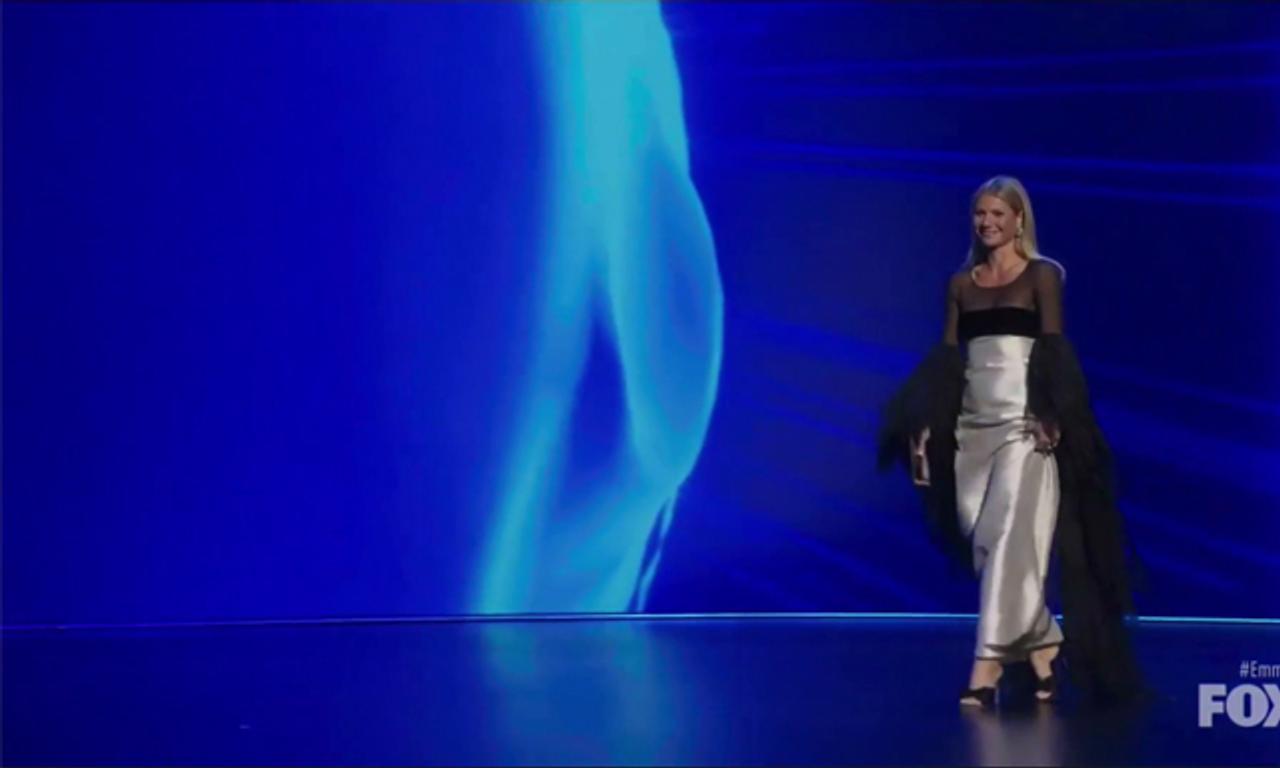 Gwyneth Paltrow’s weird walk at the Emmys is now a meme