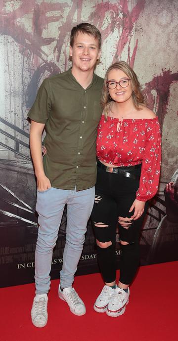 Lee McMcNamara and Kelli O Callaghan pictured at the special preview screening of Ready or Not at the Lighthouse Cinema, Dublin. Pic: Brian McEvoy
