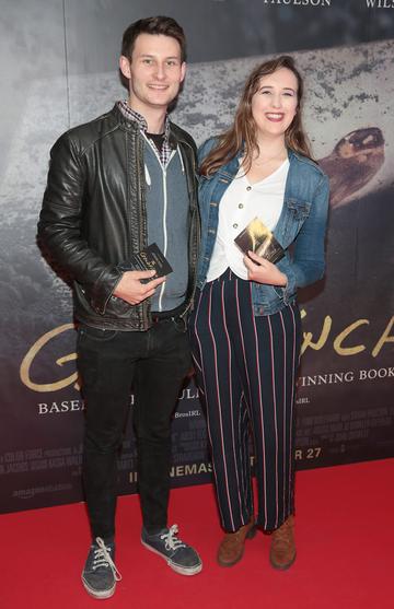Ciaran Busby and Molly Wade pictured at the Irish Premiere screening of The Goldfinch at the Lighthouse Cinema, Dublin.

Picture: Brian McEvoy.
