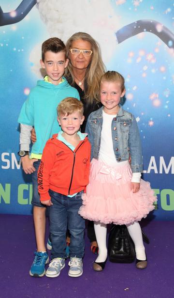 Eoin McGarry, Janette McGarry, Laura McGarry and Andrew McGarry  at the special preview screening of Shaun the Sheep at the Odeon Cinema In Point Square, Dublin.

Pic: Brian McEvoy Photography
