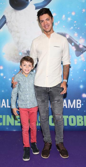 Luca Hengst and Thierry Hengst at the special preview screening of Shaun the Sheep at the Odeon Cinema In Point Square, Dublin.

Pic: Brian McEvoy Photography
