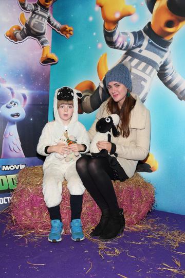 Hugo O'Toole and Nicola Giffney at the special preview screening of Shaun the Sheep at the Odeon Cinema In Point Square, Dublin.

Pic: Brian McEvoy Photography

