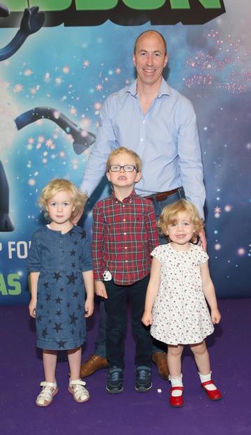 Gordon Ryan, Abigail Ryan, Ben Ryan and Isabelle Ryan at the special preview screening of Shaun the Sheep at the Odeon Cinema In Point Square, Dublin.

Pic: Brian McEvoy Photography
