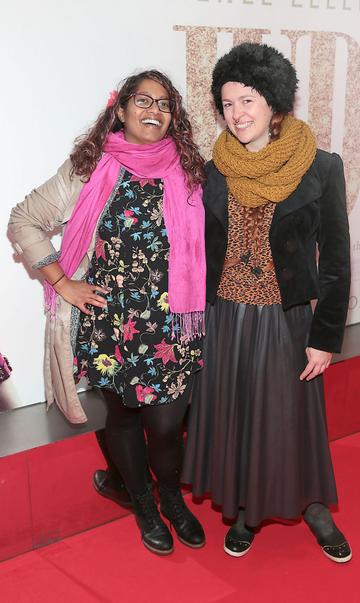 Chandrika Nakayanan Mohan and Belle Agogo pictured at the Irish Premiere of Judy at the Lighthouse Cinema, Dublin.

Pic: Brian McEvoy.
